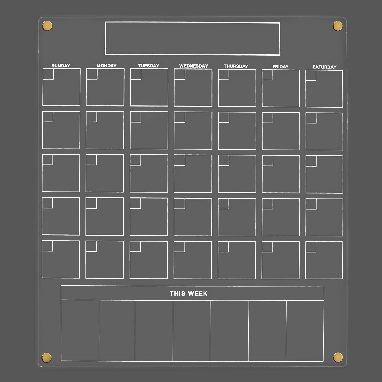 Monthly Grid: 1.81"x1.81", Weekly Grid: 2"x3"