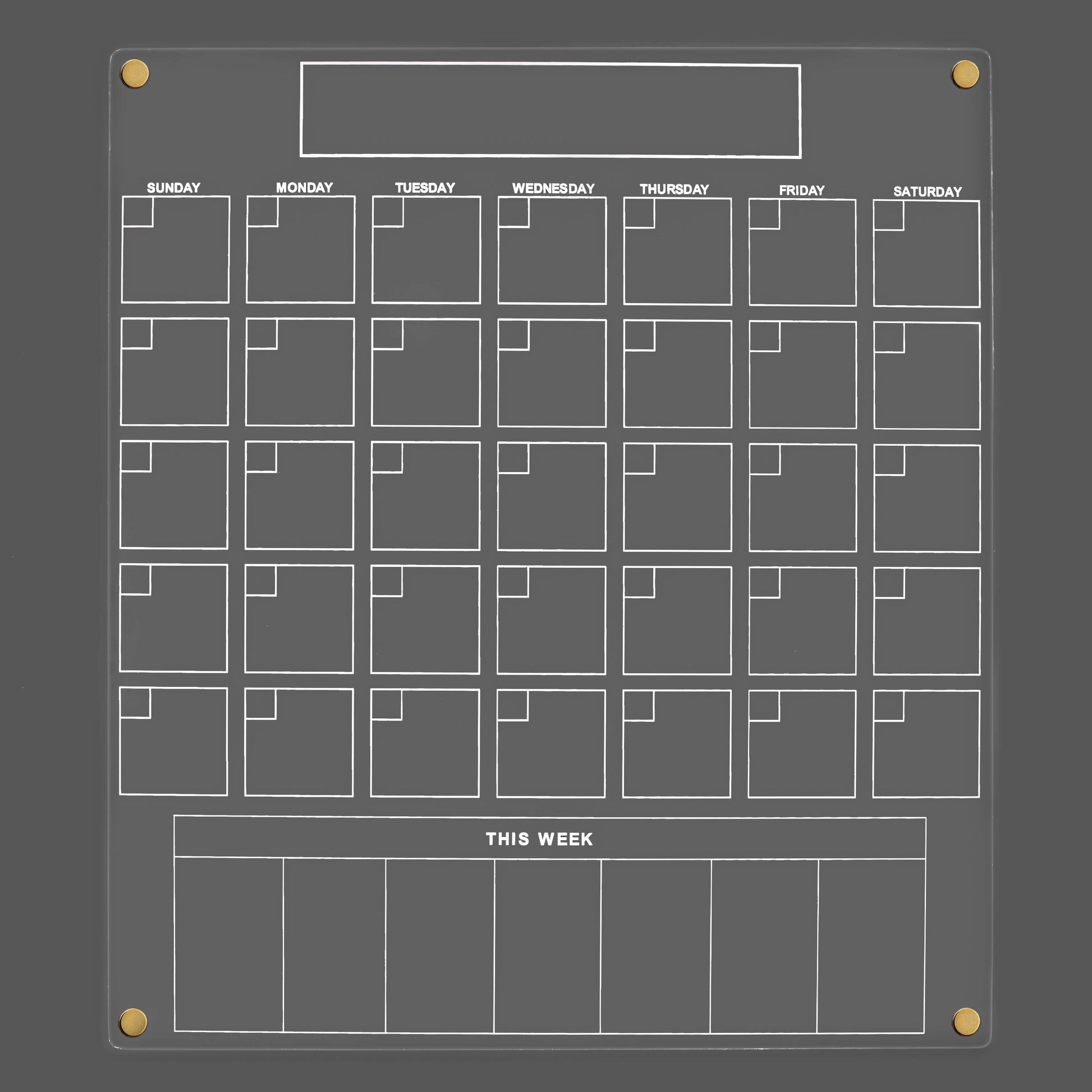 Monthly Grid: 1.81"x1.81", Weekly Grid: 2"x3"